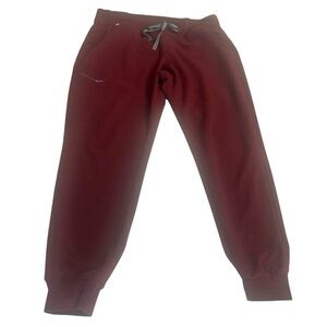 Figs Zamora  Women’s Jogger Scrub Pants XL Burgundy W18SW2005 PO 1618 SEE NOTES